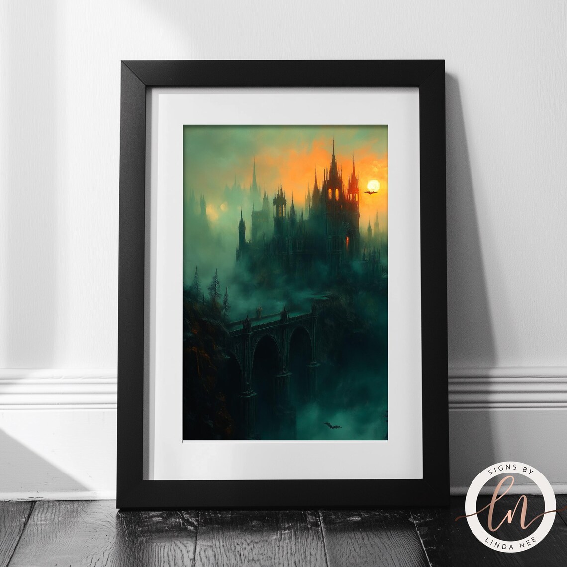 Dracula's Castle Antique Dark Academia Art Print - Image 4