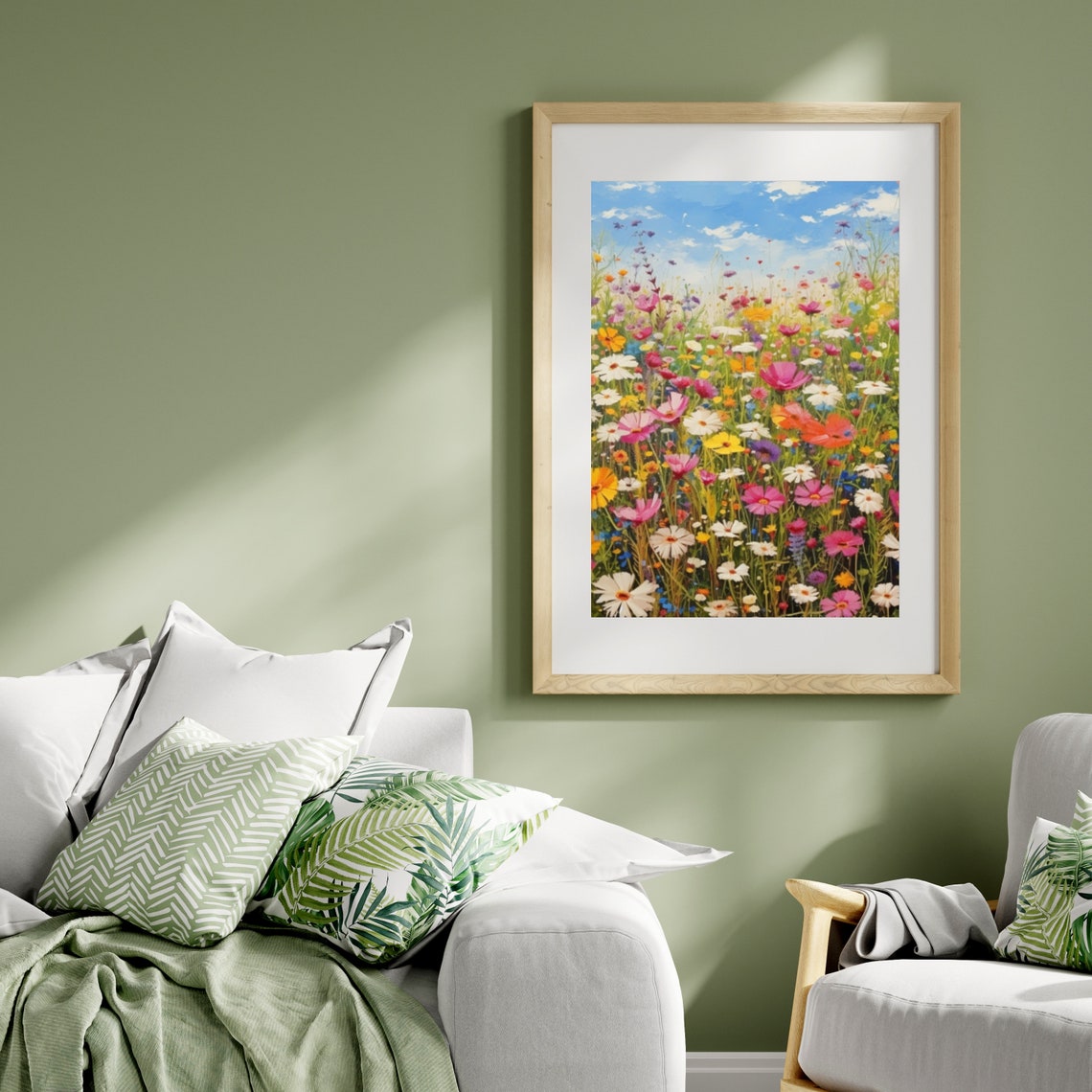 Colorful Wildflower Meadow Bright Summer Floral Field Poster - Image 4