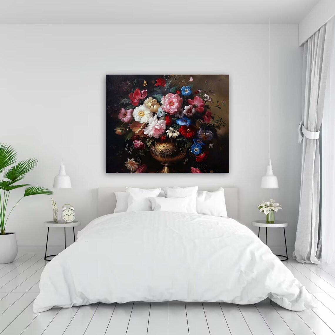 Dutch Masters Baroque Flower Bouquet Ornate Vase Painting Poster - Image 6
