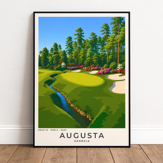 Augusta Golf, 13th Hole Wall Art Print