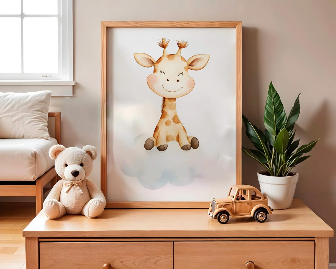 Nursery Decor Baby Room Wall Art Nursery Decor Prints Animal Boho Kids Room Decor Instant Playroom Print - Image 2