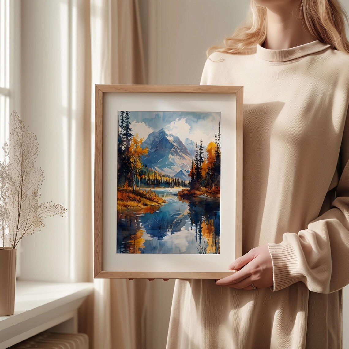 Denali Watercolor Painting, National Park Art Print - Image 2