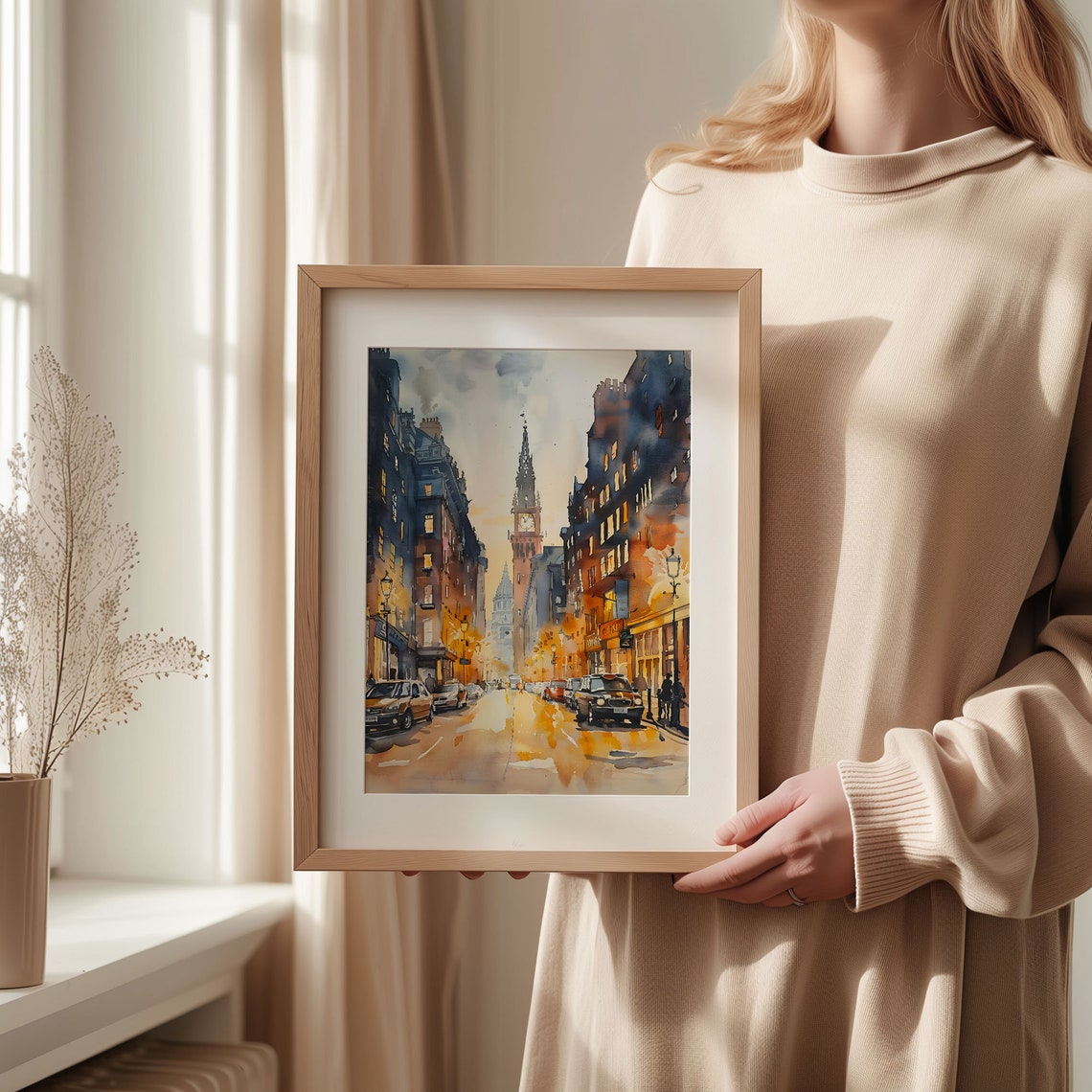 Watercolor Painting London Nightclub Poster Music Venue Wall Art Print London Architecture Travel Poster C30 77 - Image 2