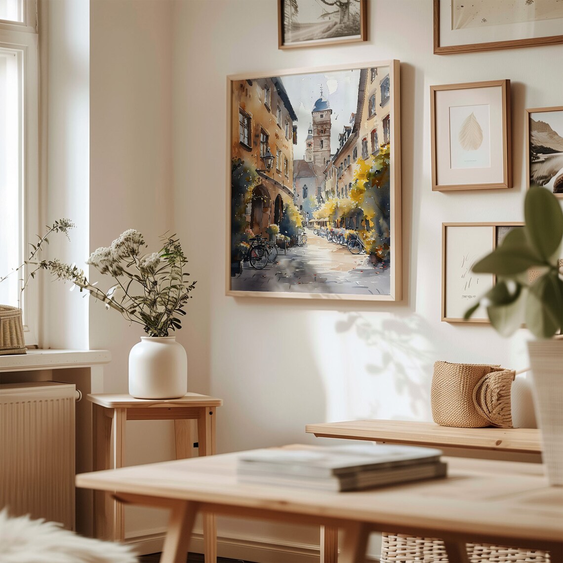 Nuremberg Watercolor Painting Art Print - Image 3