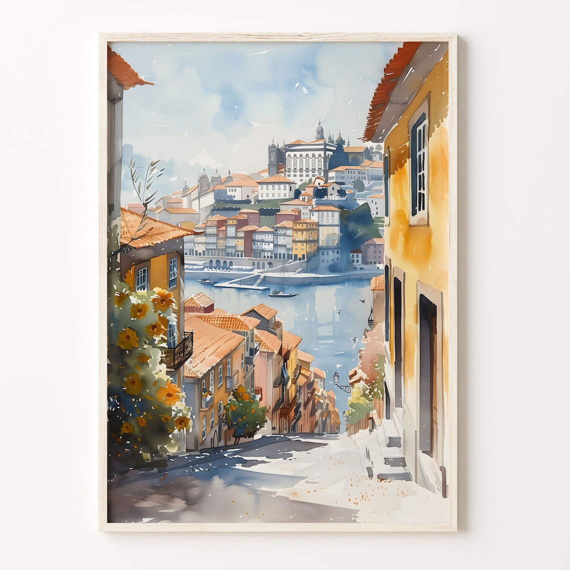 Porto Watercolor Painting Travel Poster