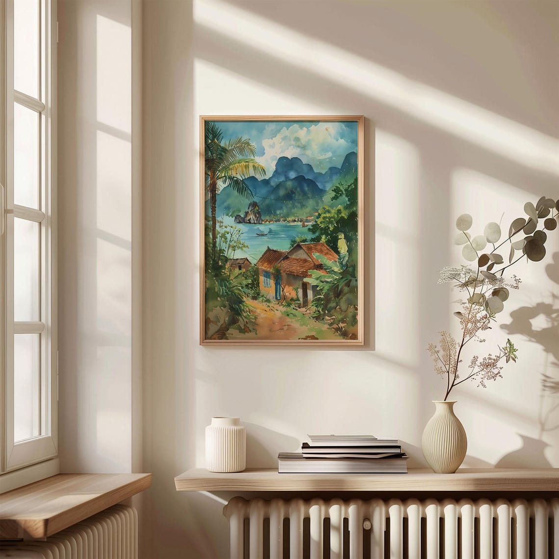 Vietnam Watercolor Painting Travel Poster Print Wall Art Vietnam Wall Decor Watercolor Poster Travel Wall Art C30 658 - Image 4