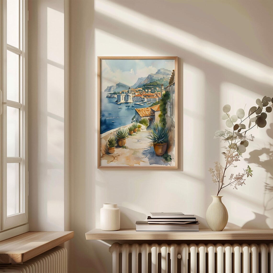 Dubrovnik Watercolor Landscape Art Print, Croatia - Image 4