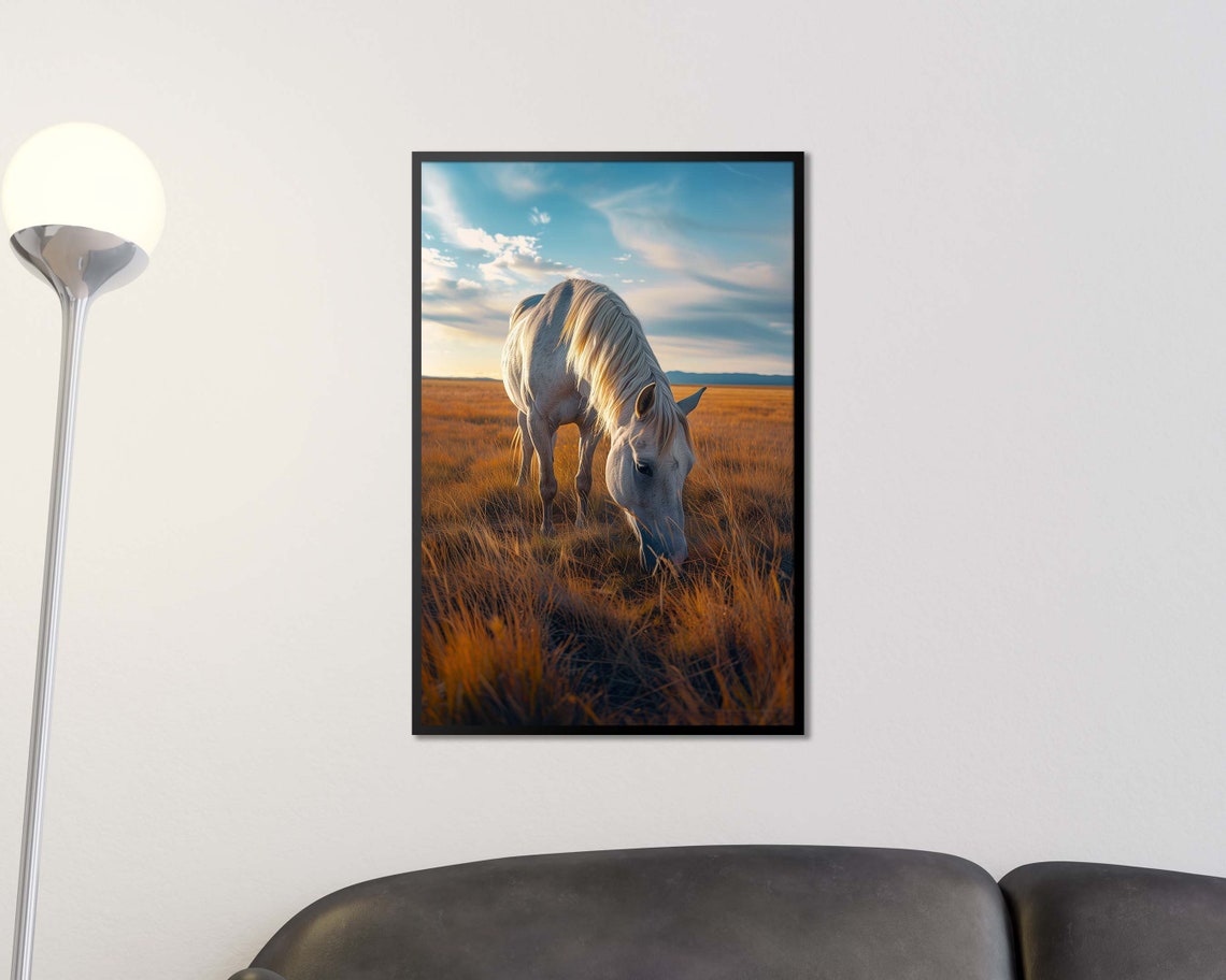 Nature Horse Photography Print Large Wall Art Animal Poster Farmhouse Decor Living Room Decor Home Office Art Nature Wall Art - Image 2