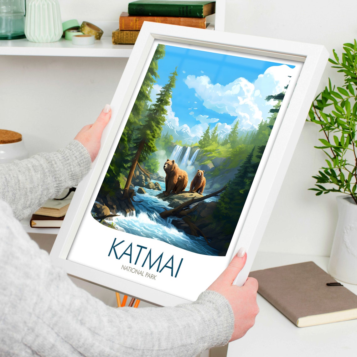 Katmai National Park Travel Poster - Image 4
