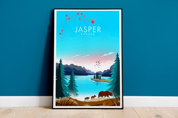 Jasper National Park, Canada Travel Poster