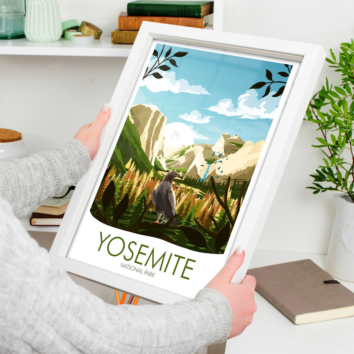 Yosemite National Park Eagle Valley El Capitan Scenic Nature Poster - Image 4