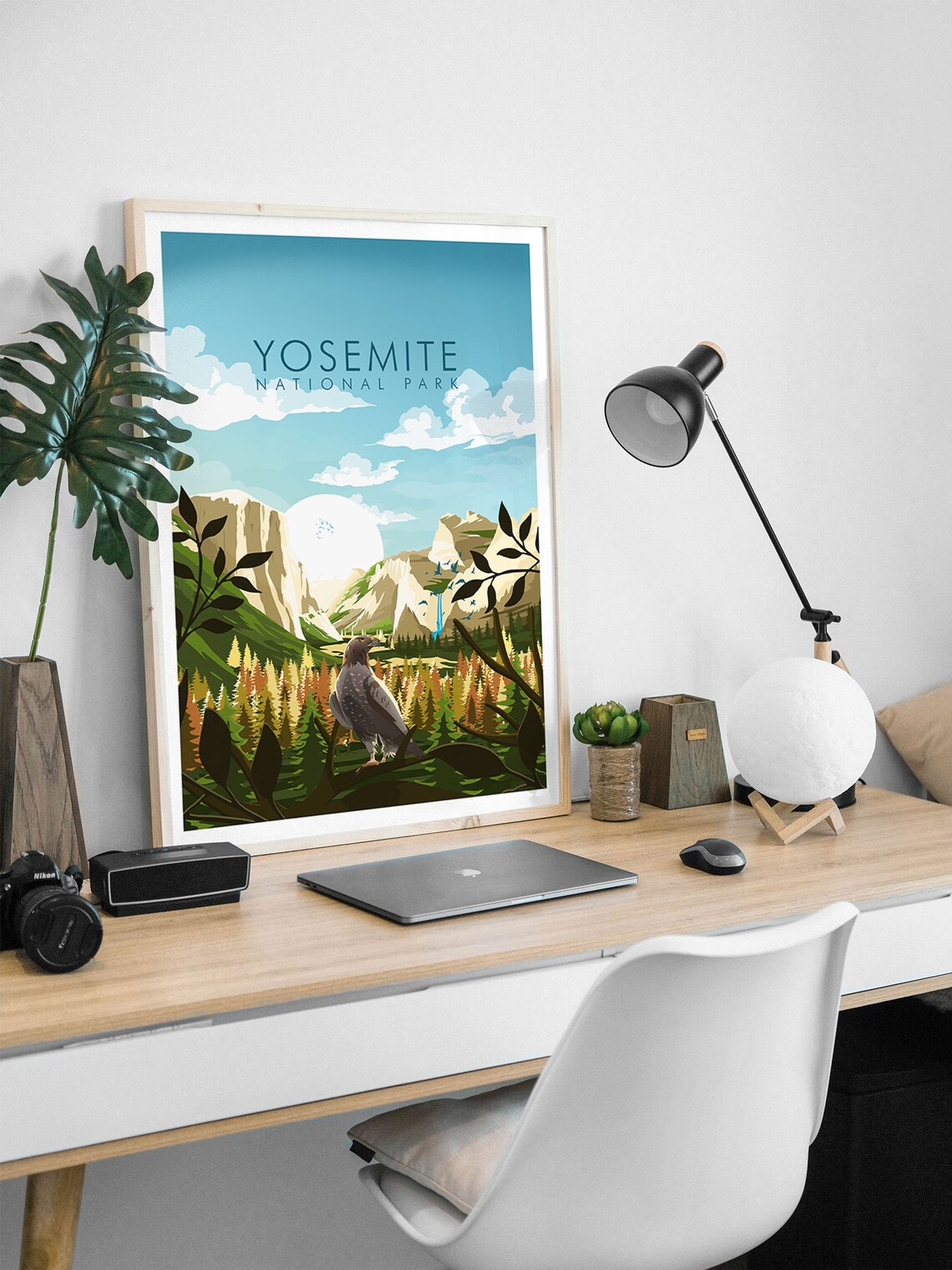 Yosemite Travel Poster, Modern Landscape Print - Image 2
