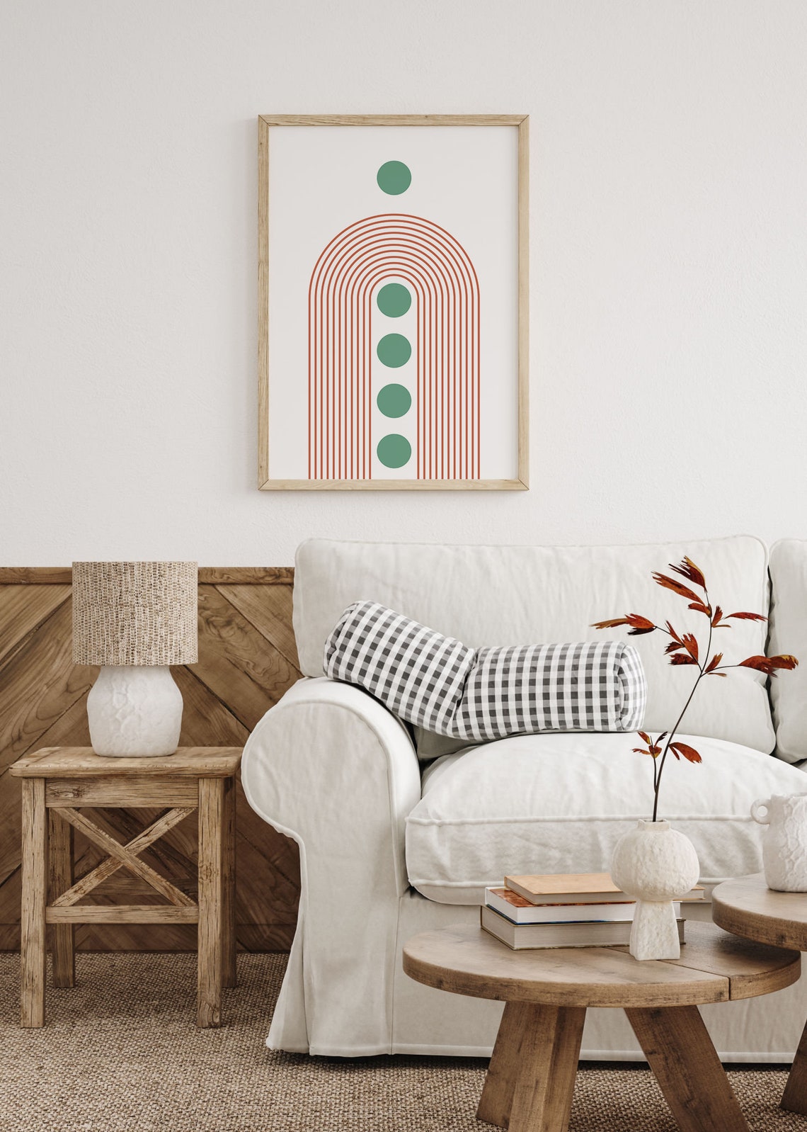 Geometric Abstract Art Scandinavian Room Decor Abstract Shapes Scandi Poster Modern Abstract Wall Art Instant - Image 3