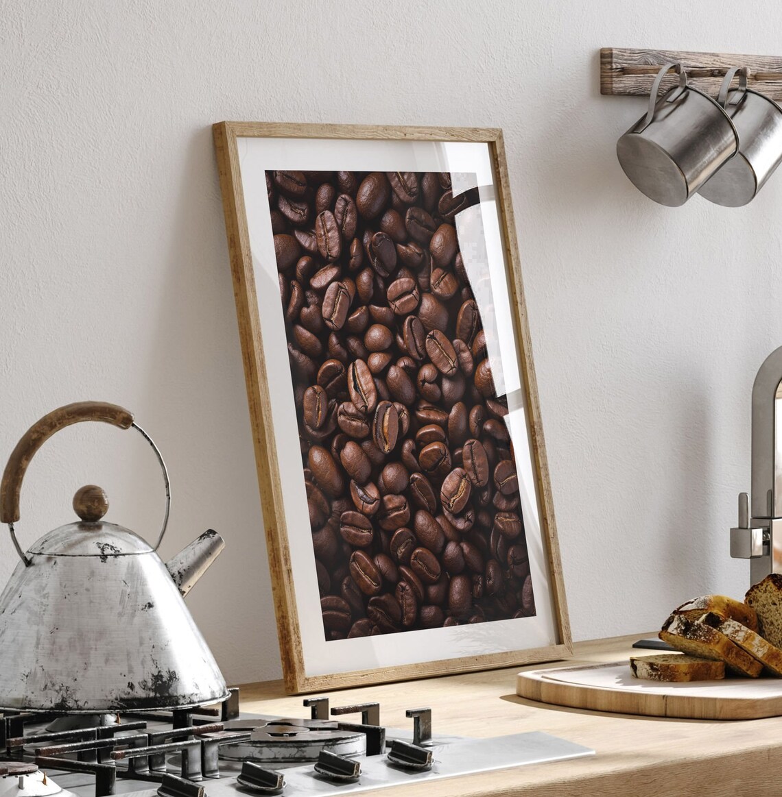 Roasted Coffee Beans Coffee Lovers Poster Art Aromatic Elegance Coffee Poster Sophisticated Coffee Art - Image 4