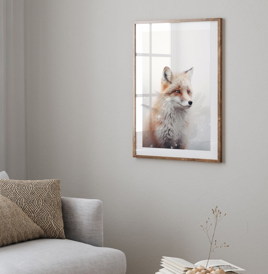 Winters Whisper Majestic Fox In Snowfall Art Print - Image 4
