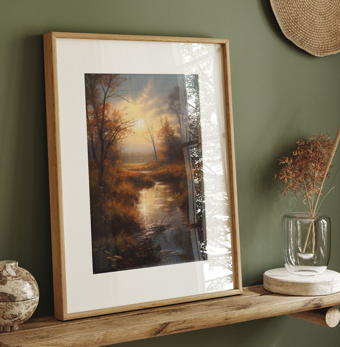 Natures Symphony Realistic Landscape Painting Art Majestic Sky Vibrant Fields And Enchanting Forest Instant - Image 2