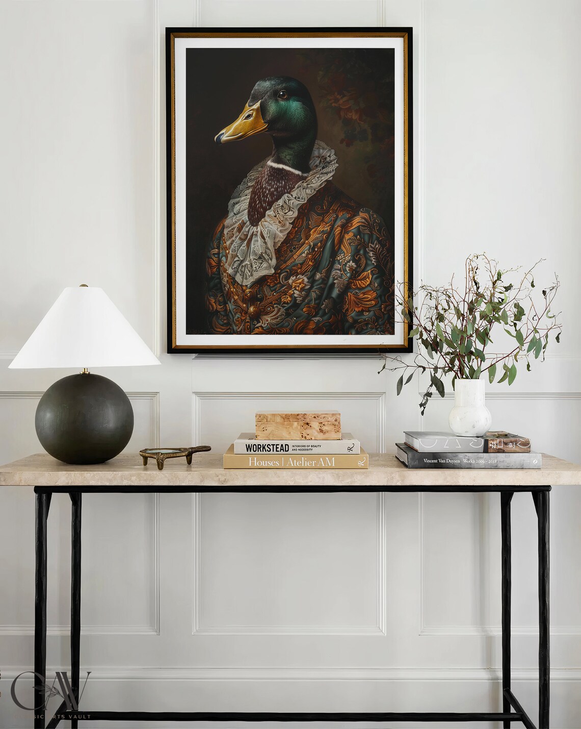 Royal Mallard Duck Renaissance Portrait Regal Bird Photo Wall Art - Image 4