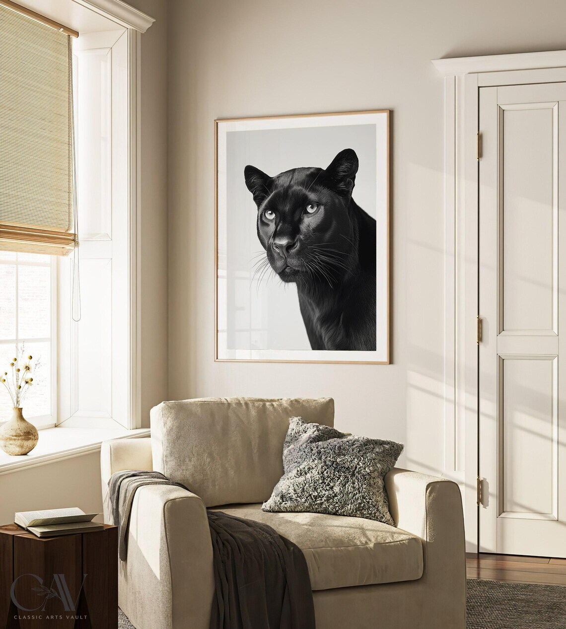 Black Panther Fashion Magazine Inspired Poster Animal Portrait Photography Print Funny Bathroom Decor Large Wall Art 2756 - Image 2