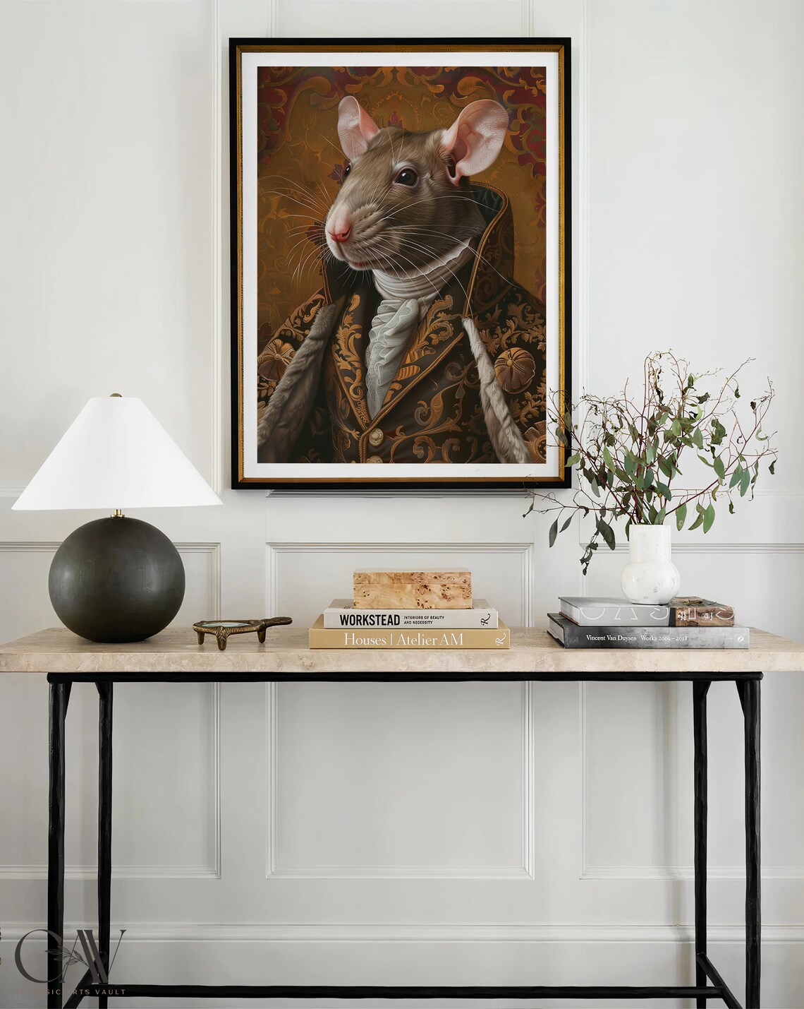 Rat Royal Renaissance Portrait, Vintage Poster Print - Image 4
