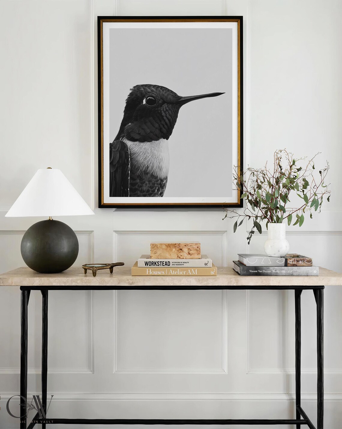 Hummingbird Fashion Magazine Inspired Poster Animal Portrait Photography Print Funny Bathroom Decor Large Wall Art 2780 - Image 3