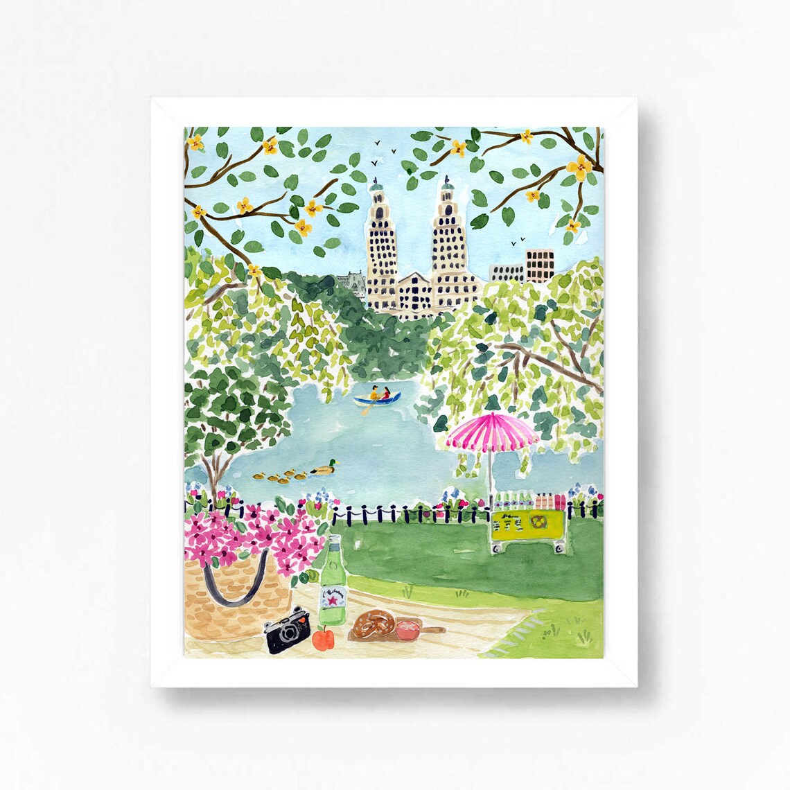 New York City Art Print, Central Park Summer