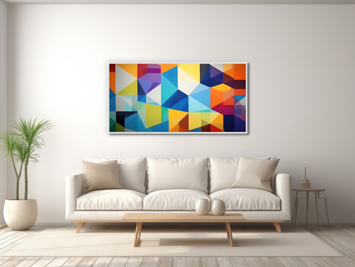 Geometric Jazz, Modern Abstract Wall Art Print - Image 3