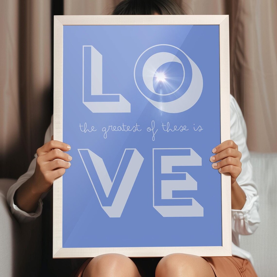 Love Bible Verse Print Minimalist Scripture Wall Art