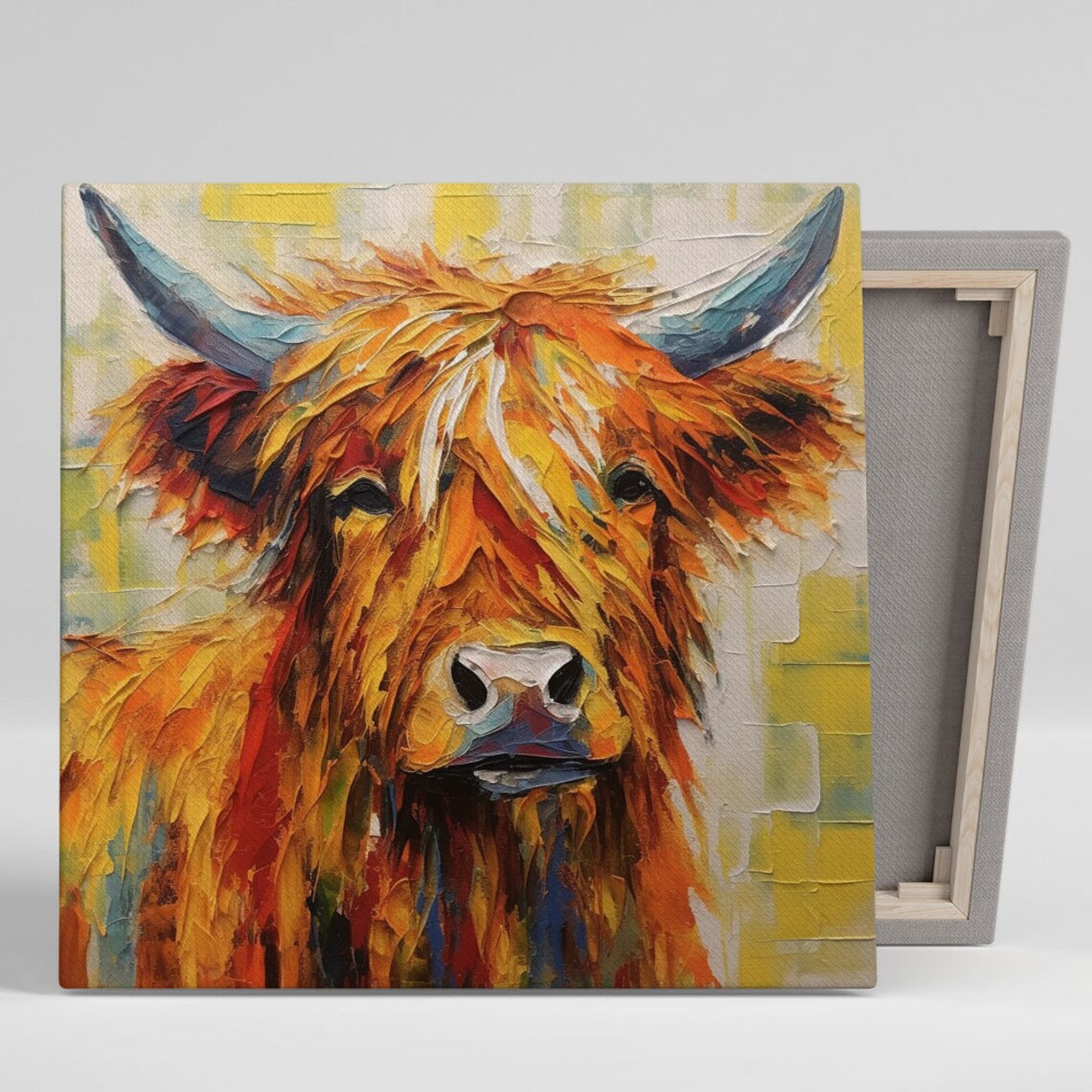 Highland Cow Wall Decor, Animal Artwork Poster