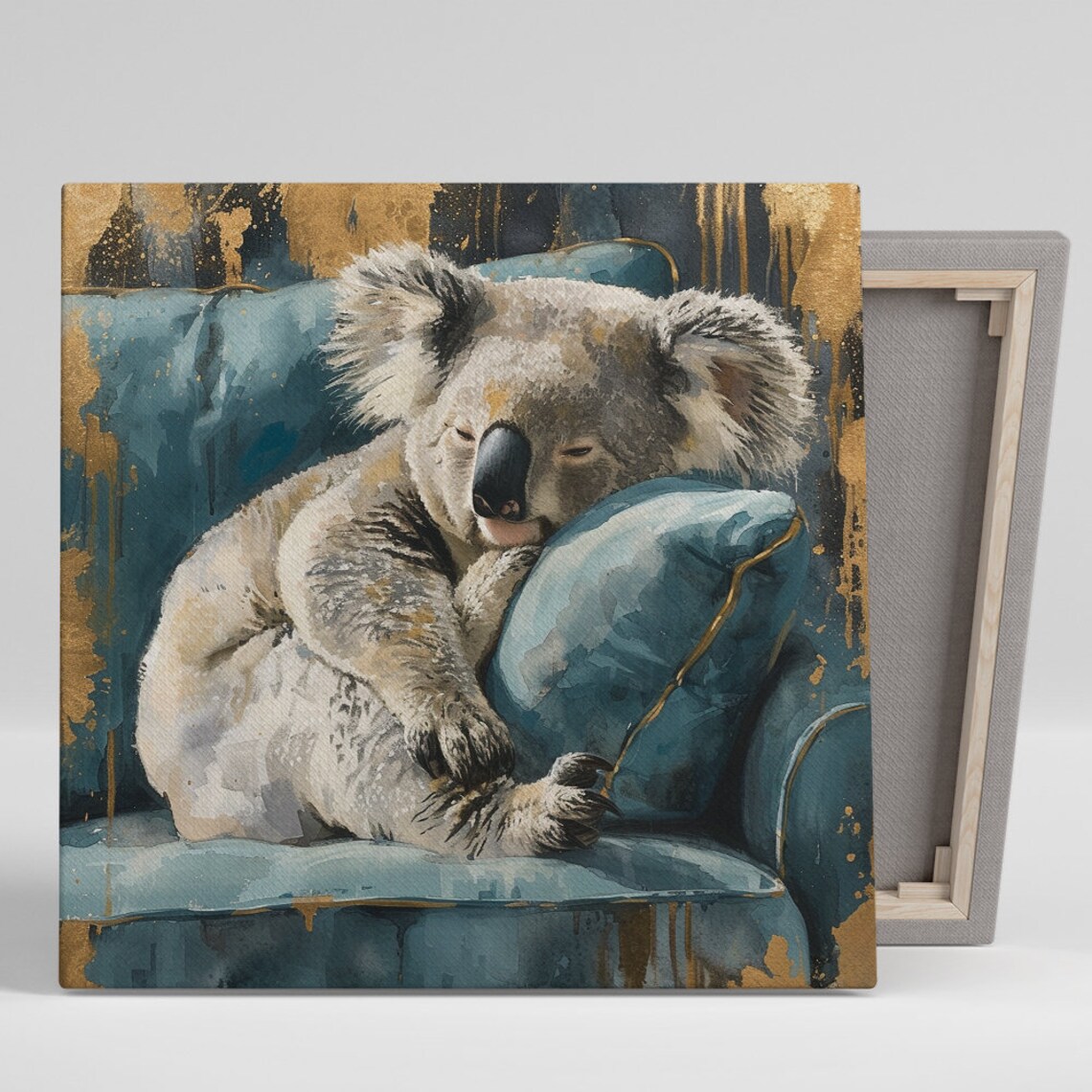Koala Comfort Contemporary Animal Decor Art Print