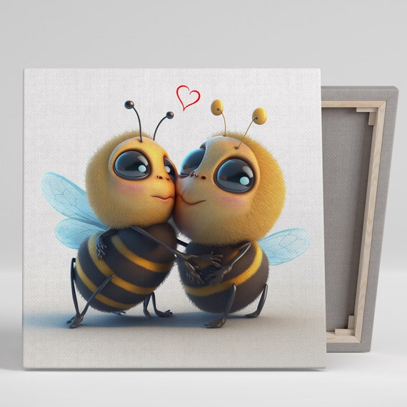 Buzzing With Style Or Poster Bee Wall Art For Your Home Wall Art Home Decor Nature Insects Animal Theme