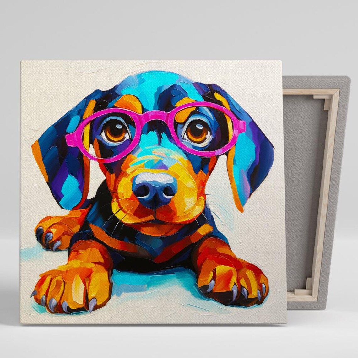 Dachshund Pop Art, Whimsical Dog Poster Print
