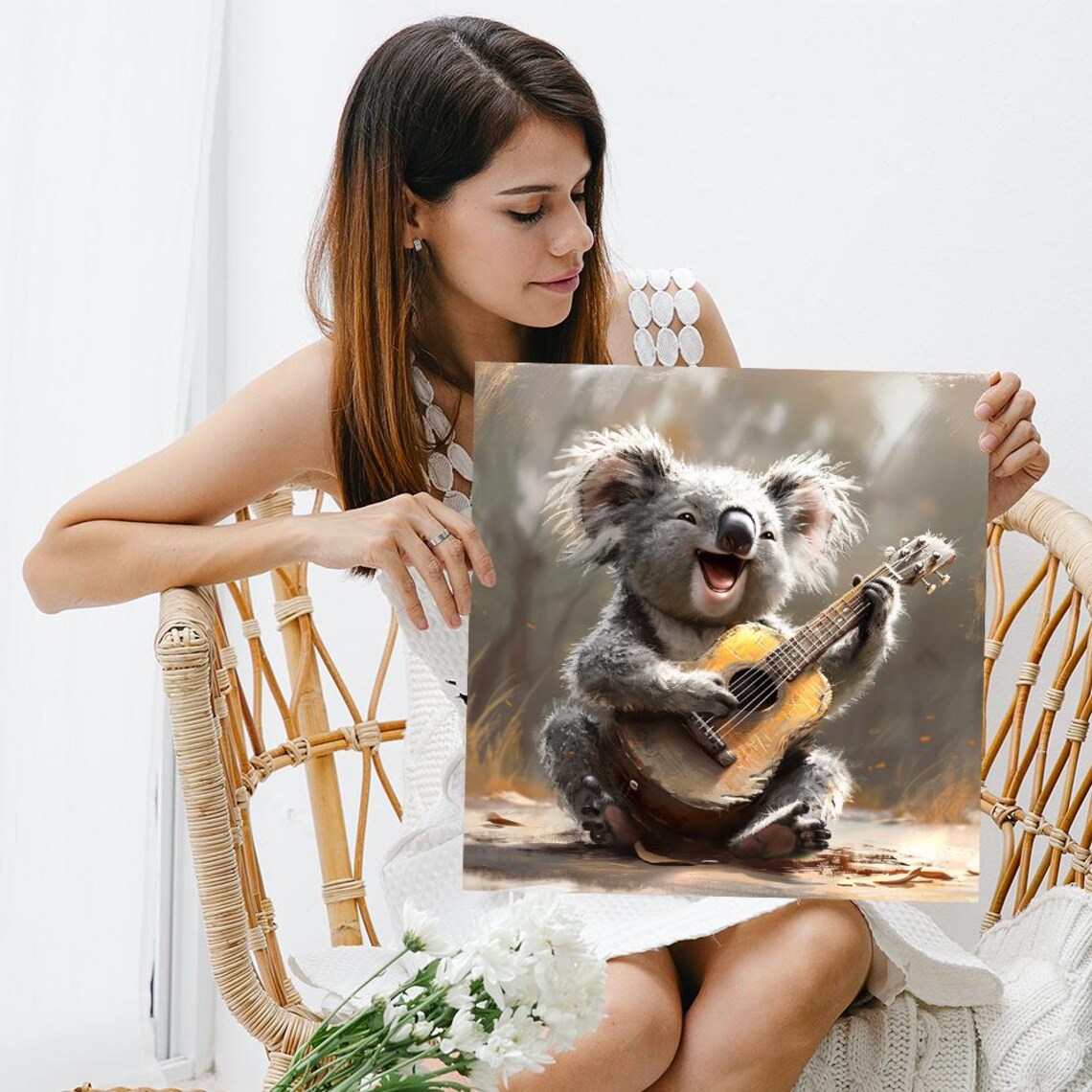 Koala Whimsical Animal Art Print for Kids' Rooms - Image 3