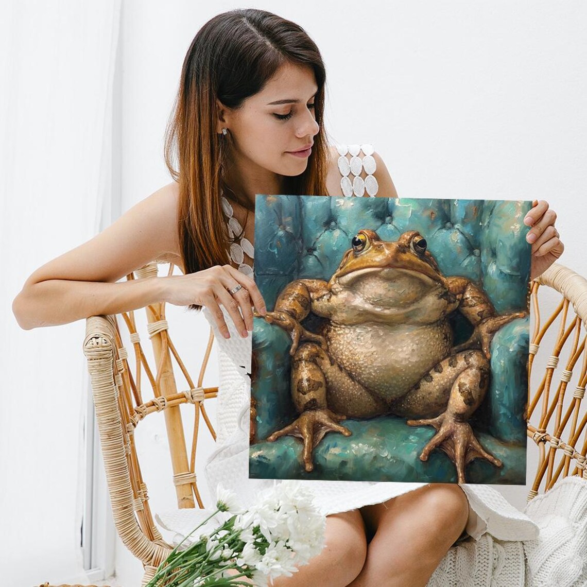 Frog Whimsical Animal Art Print for Nursery Rooms - Image 3