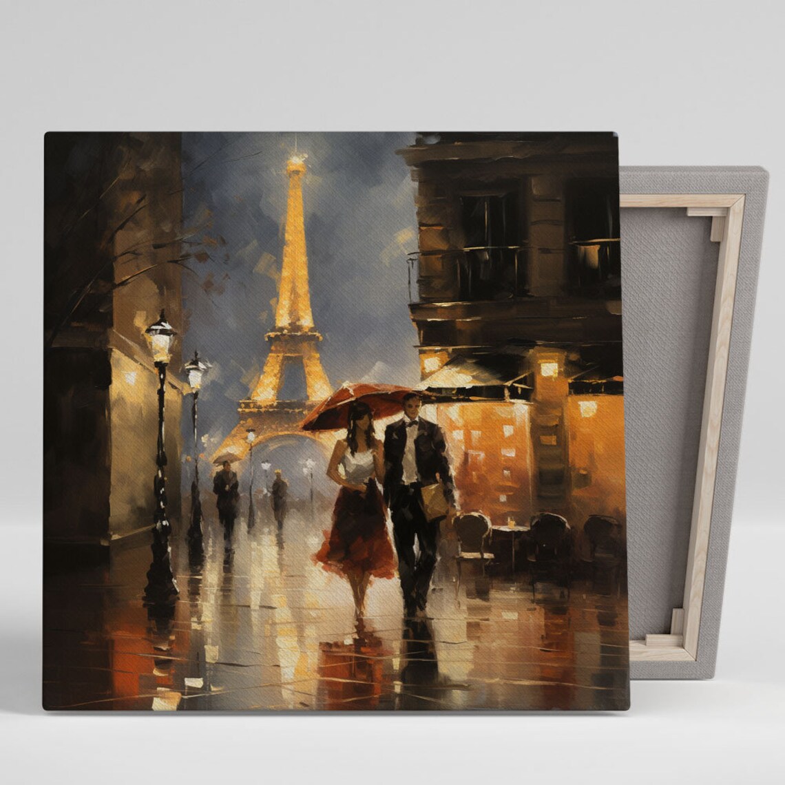 Paris Cityscape, Eiffel Tower Travel Poster Art