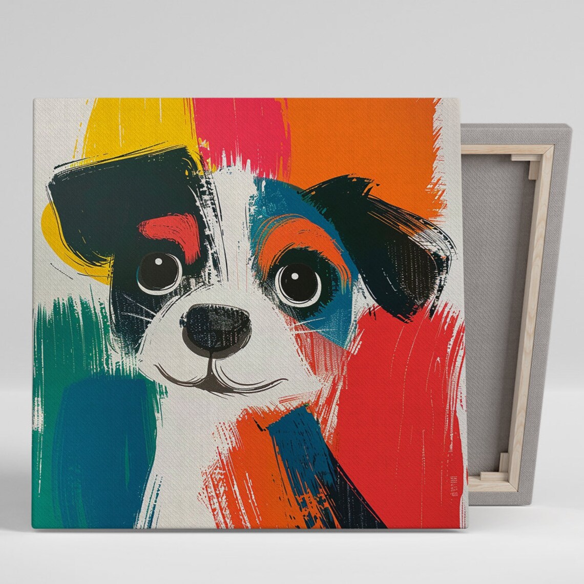 Puppy Pop Poster, Whimsical Dog Nursery Decor