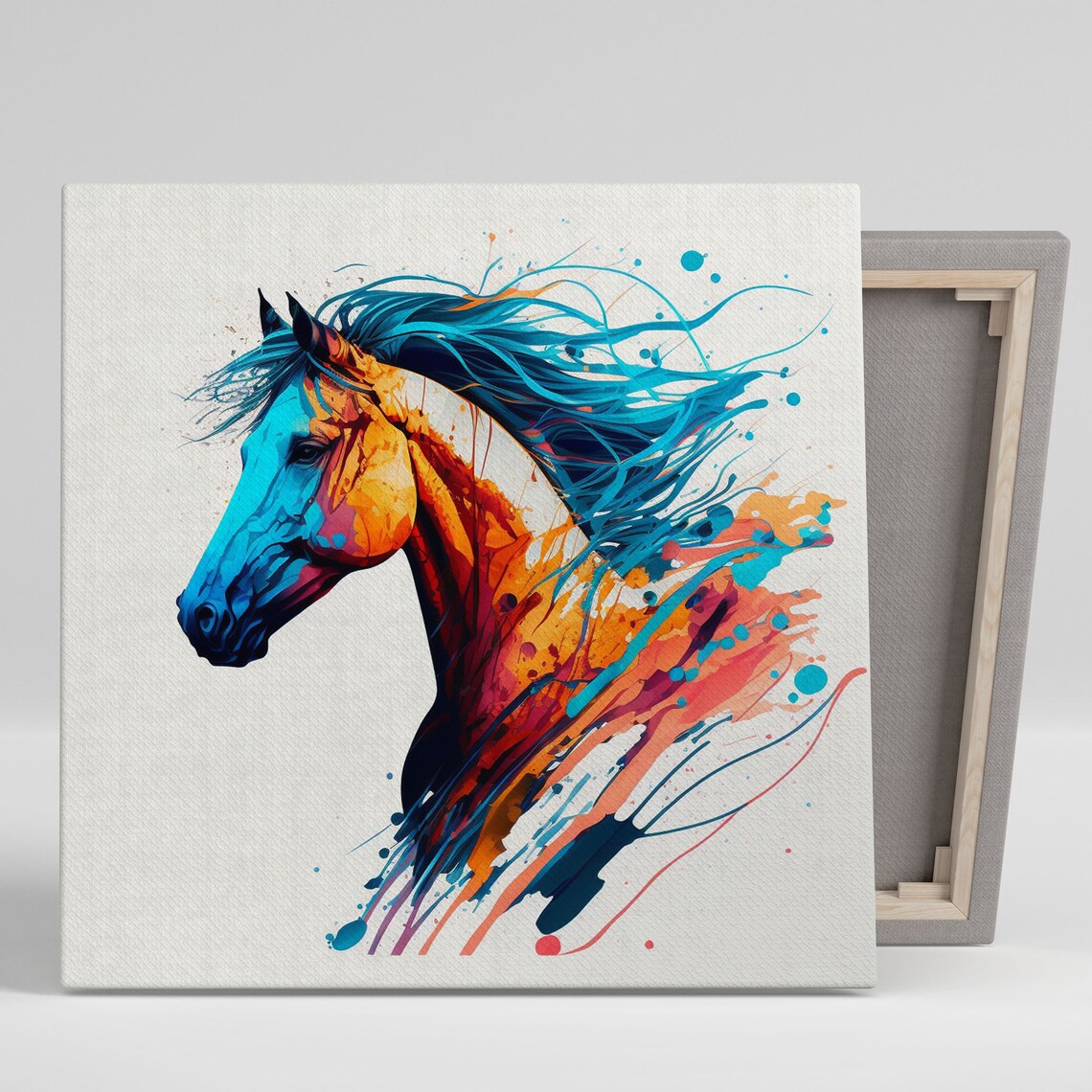 Horse Contemporary Art Print, Animal Home Decor