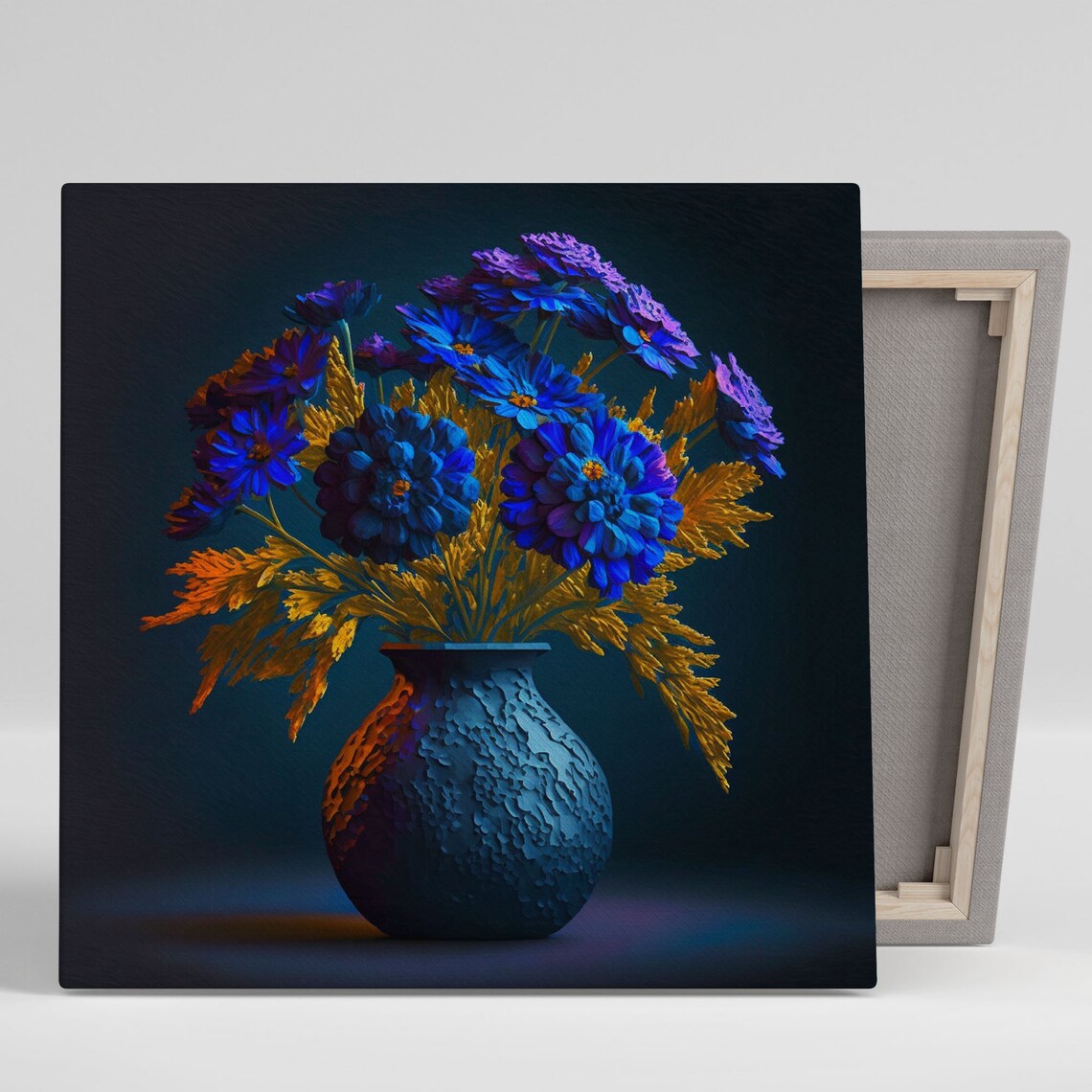 Vibrant Flower Vase Floral Arrangement Art Print