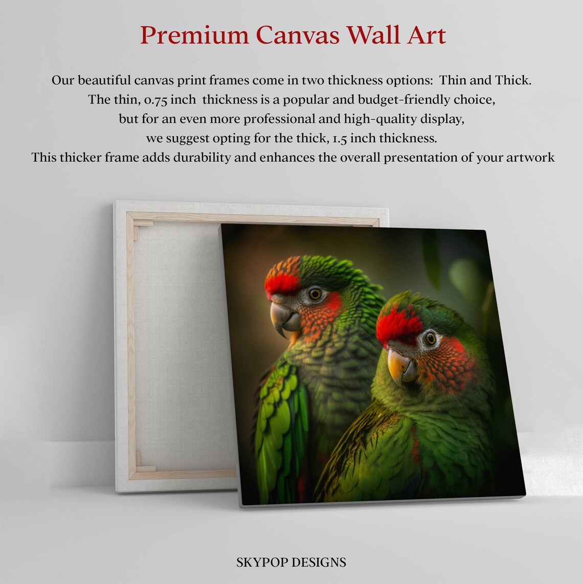 Parrot Wall Art Print, Bird Decor for Home Interior - Image 3