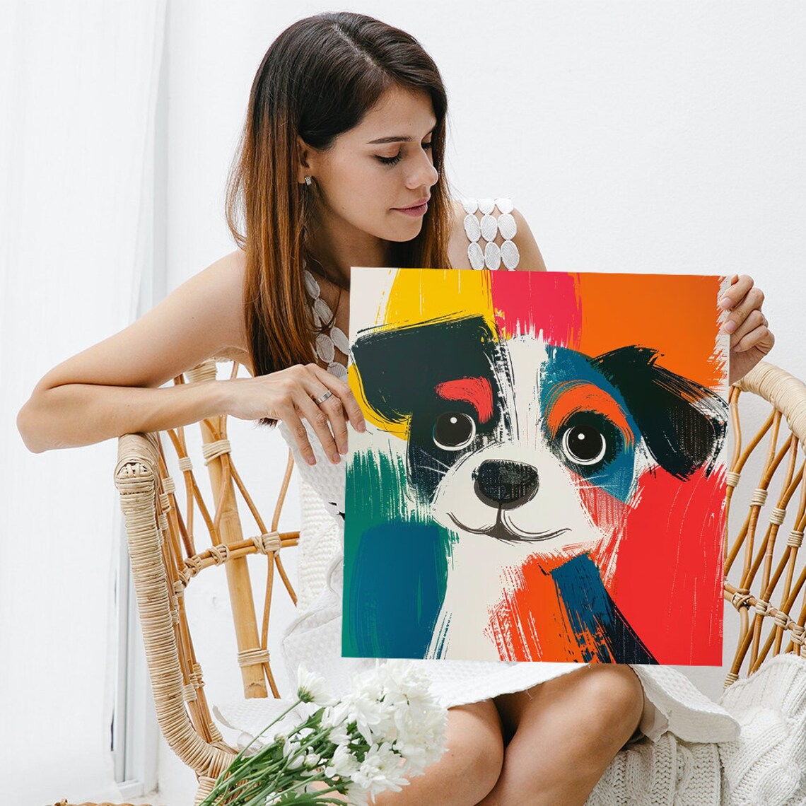 Puppy Pop Poster, Whimsical Dog Nursery Decor - Image 3