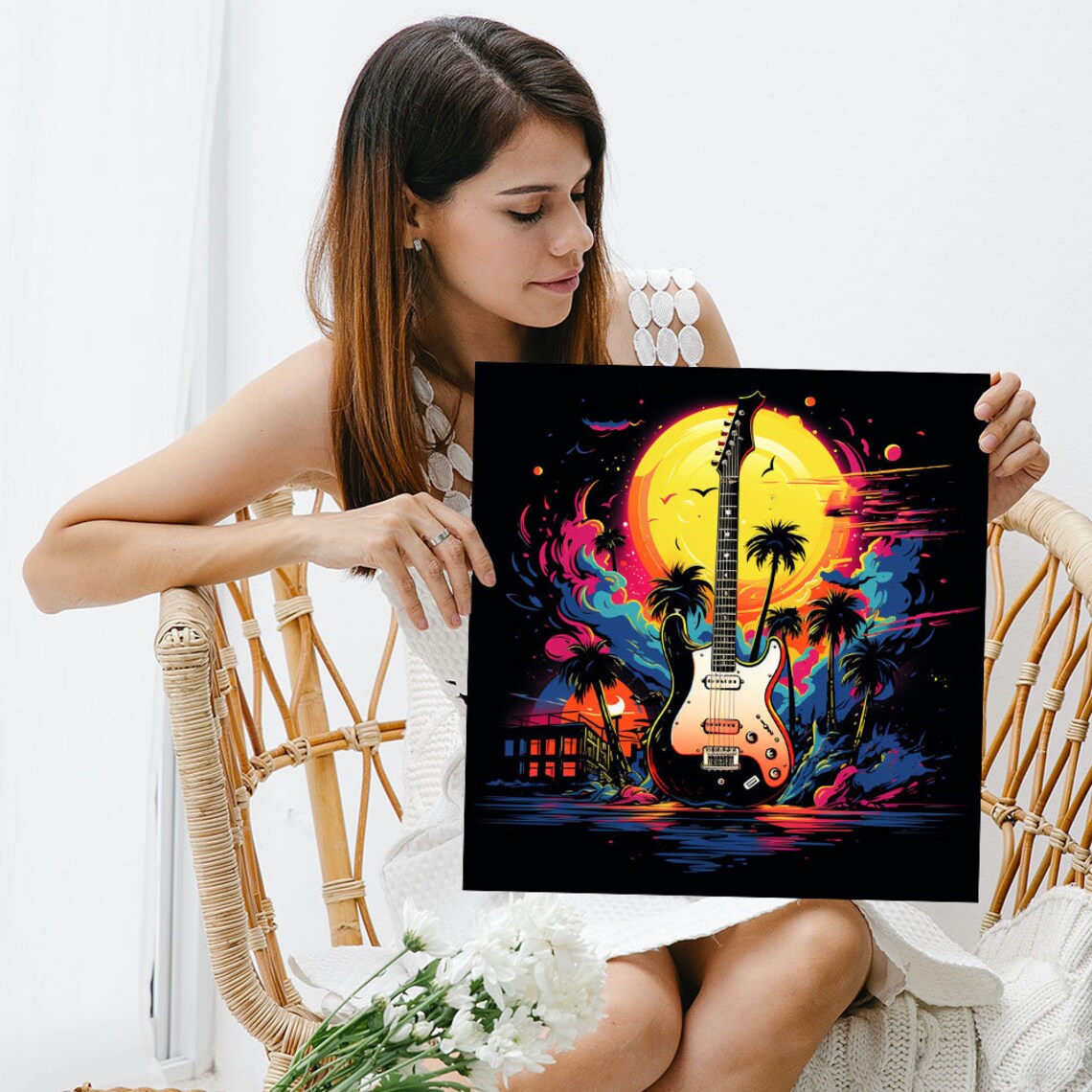 Guitar Wall Art Print, Music-Themed Home Decor - Image 5