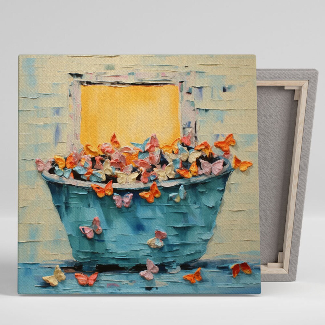 Butterflies In Bathtub Bathroom Decor Art Print