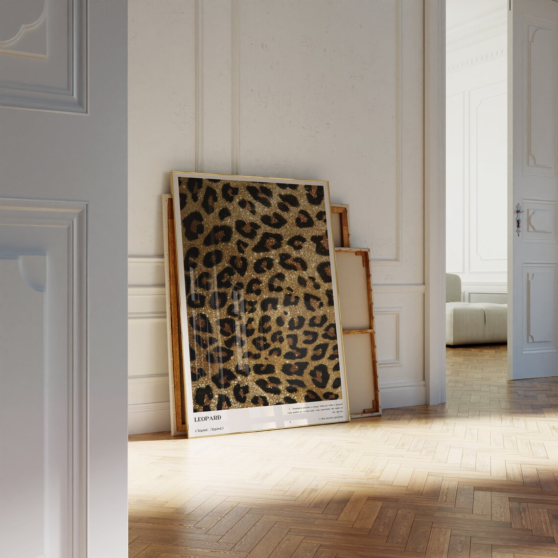 Leopard Pattern Poster Print, Bedroom Wall Decor - Image 2
