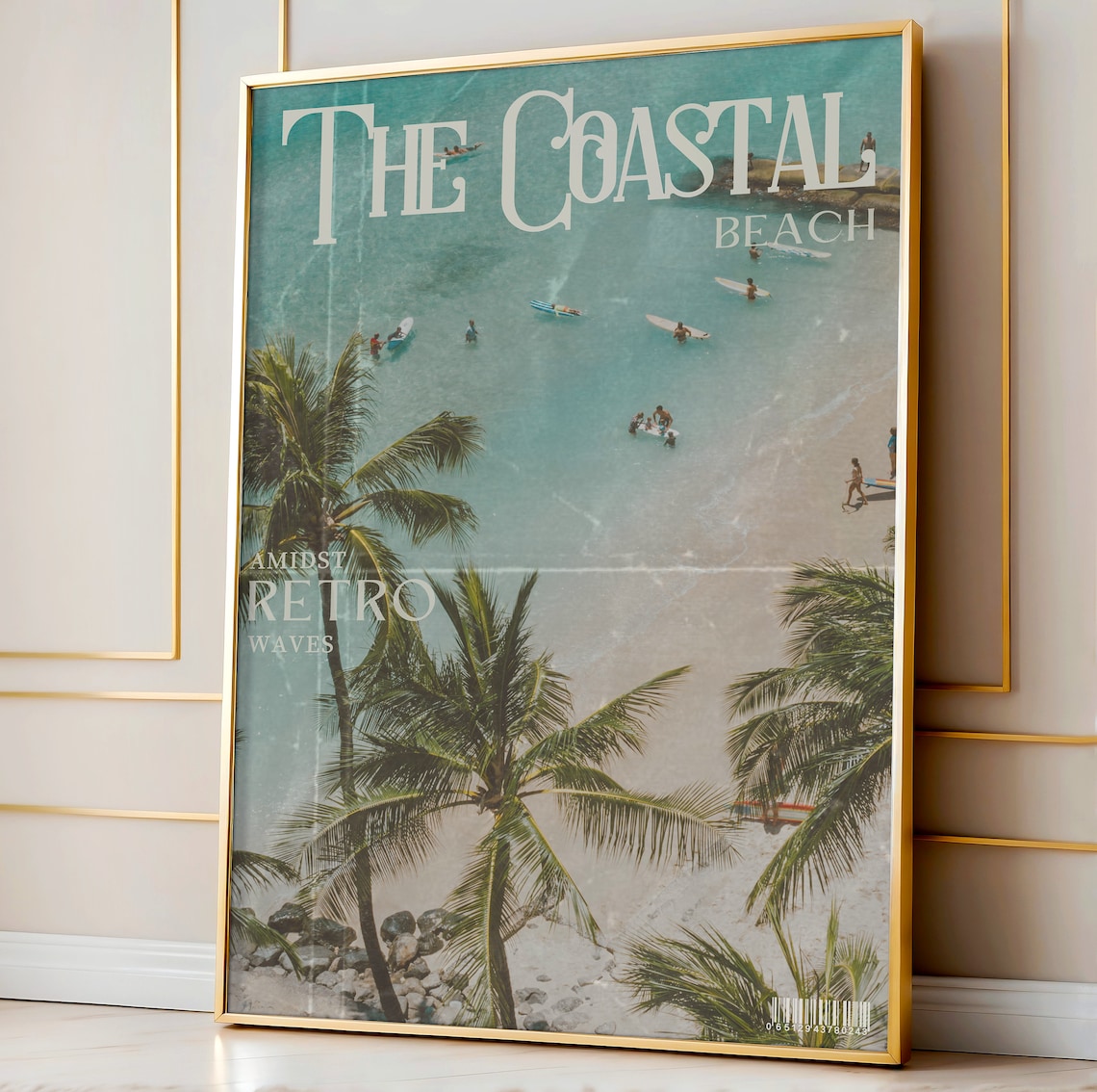 Retro Coastal Life Beach Magazine Art Print