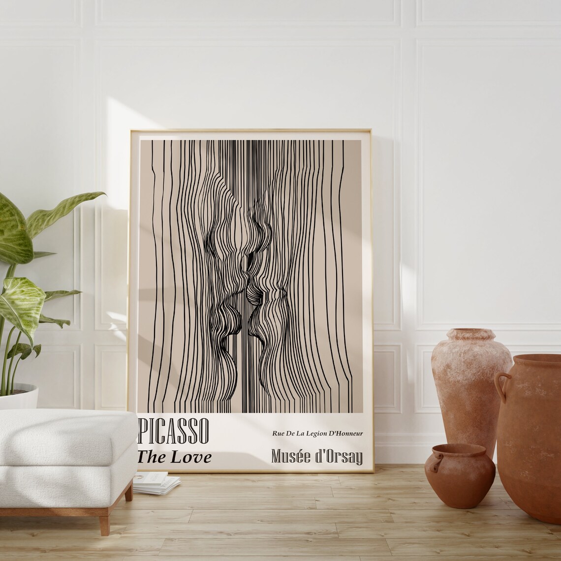 Picasso Line Drawing Love Art Print, Minimalist - Image 2