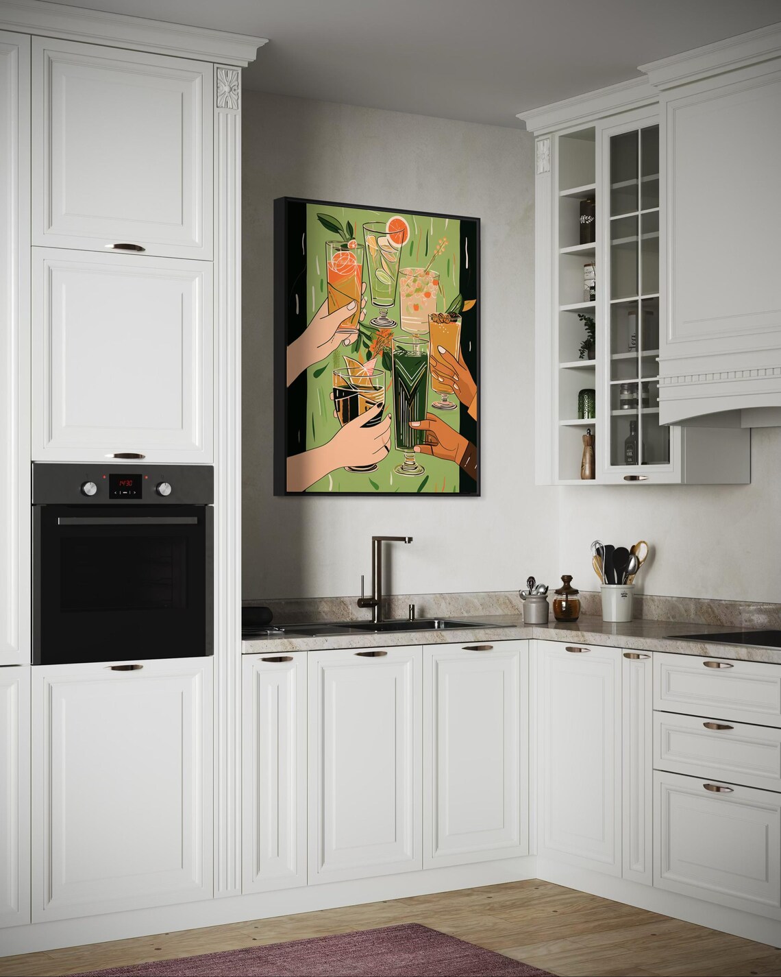 Cheers Drink Illustration, Bar Or Kitchen Decor - Image 5