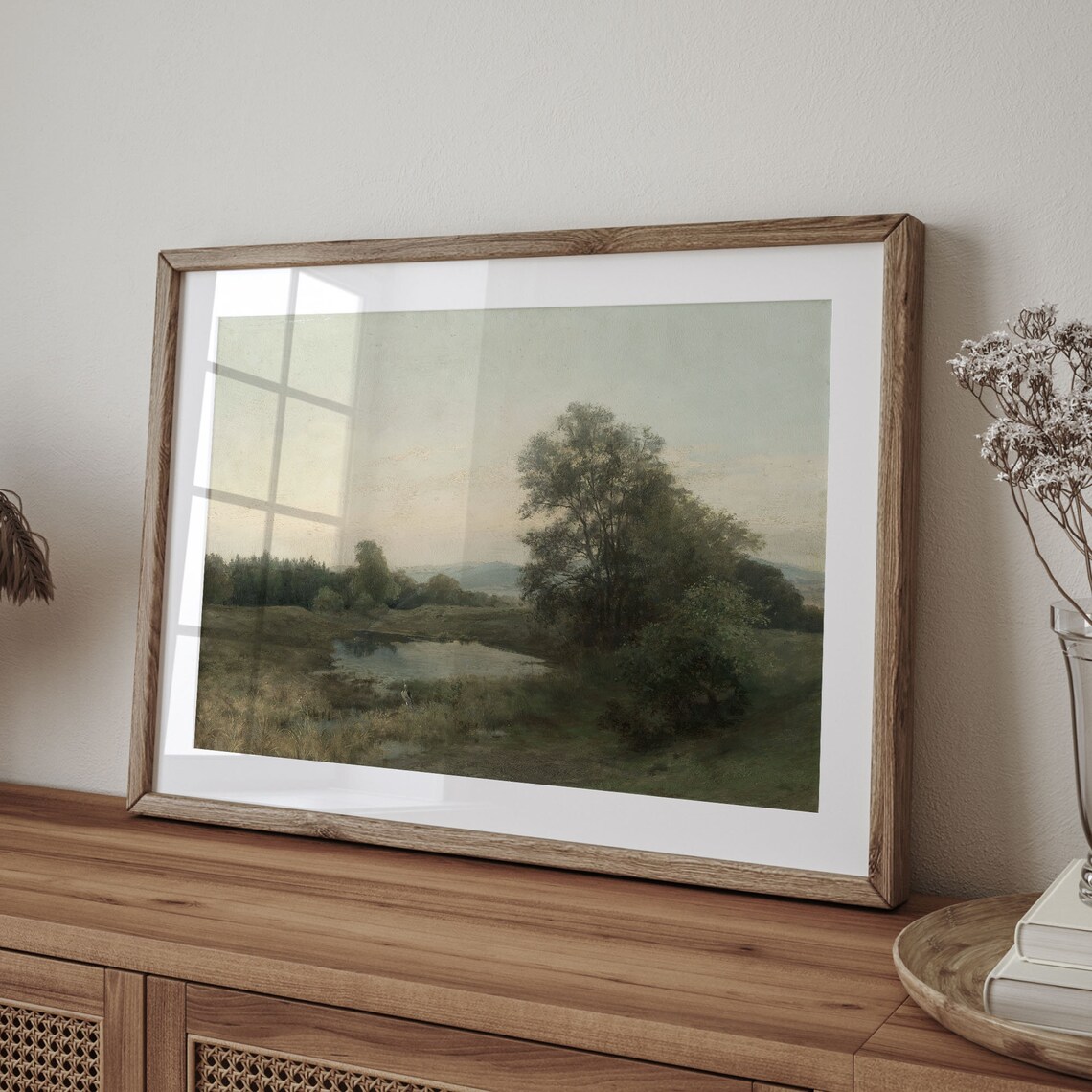 Countryside Landscape Vintage Farmhouse Art Print - Image 4
