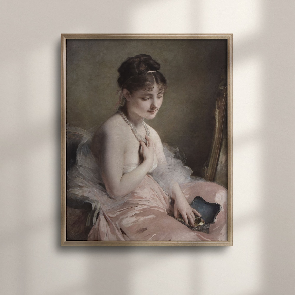 Victorian Woman Portrait, Vintage Farmhouse Art Print