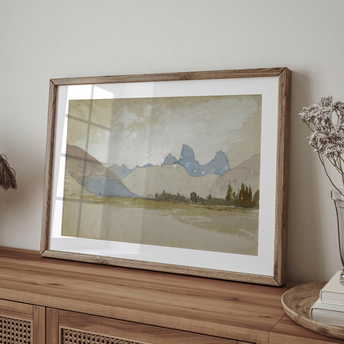 Minimalist Watercolor Landscape Art Print - Image 4