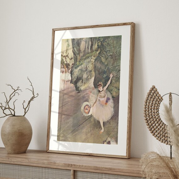 Edgar Degas Dancer With Bouquet Ballet Impressionist Fine Art Poster