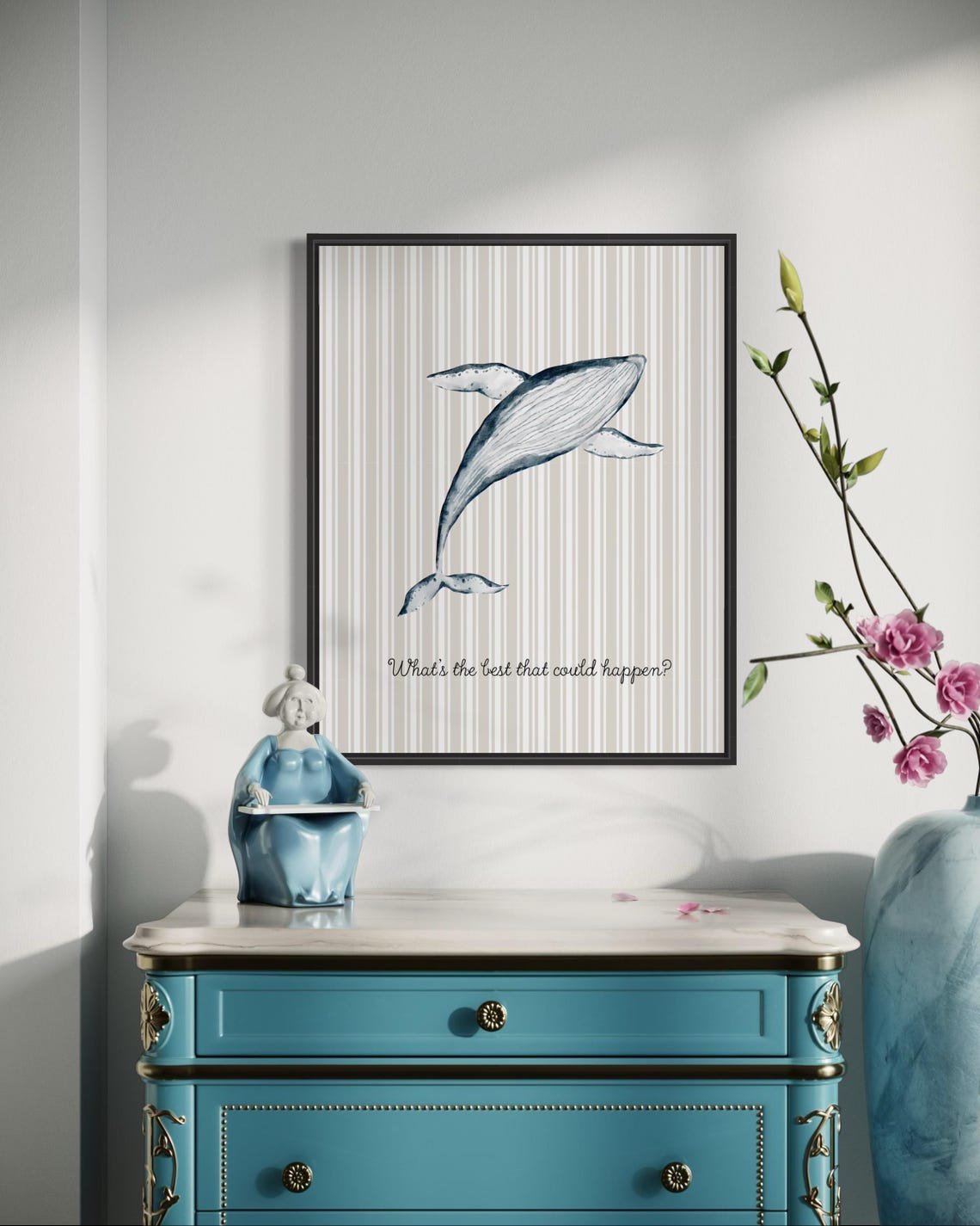 What Is the Best That Could Happen Humpback Whale Quote Poster Nursery - Image 5